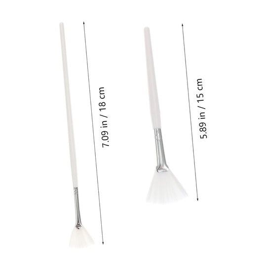 2Pcs Beauty Facial Beauty Salon Mask Brush Application Brush Beauty Kit Facial Applicator Brush Facial Brush Facial Tool Face Mask Brush Nylon