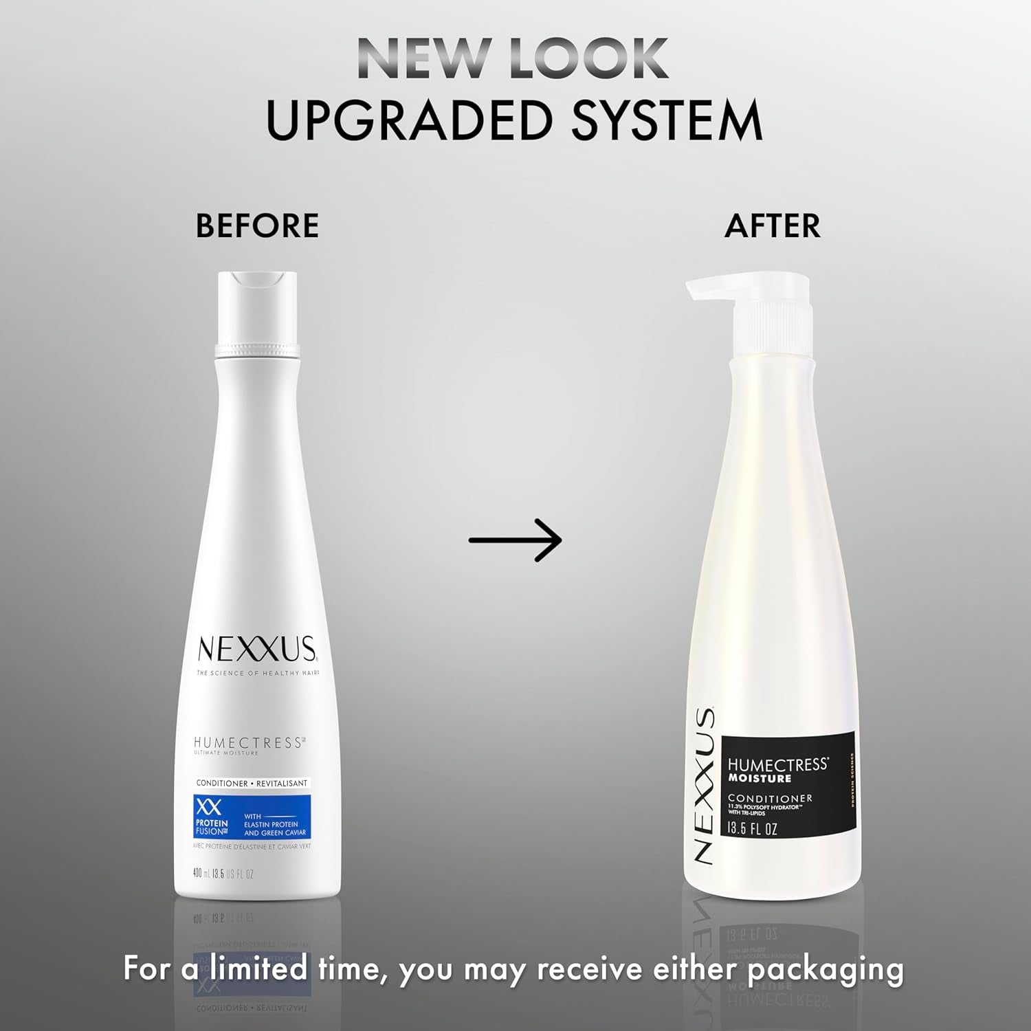 Nexxus Humectress Conditioner Ultimate Moisture for Dry Hair with Caviar & Protein Complex 13.5 Oz