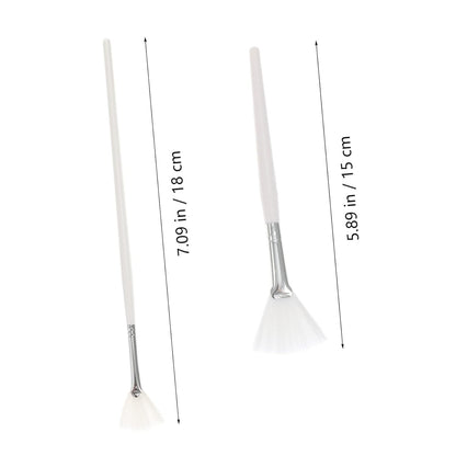 2Pcs Beauty Facial Beauty Salon Mask Brush Application Brush Beauty Kit Facial Applicator Brush Facial Brush Facial Tool Face Mask Brush Nylon